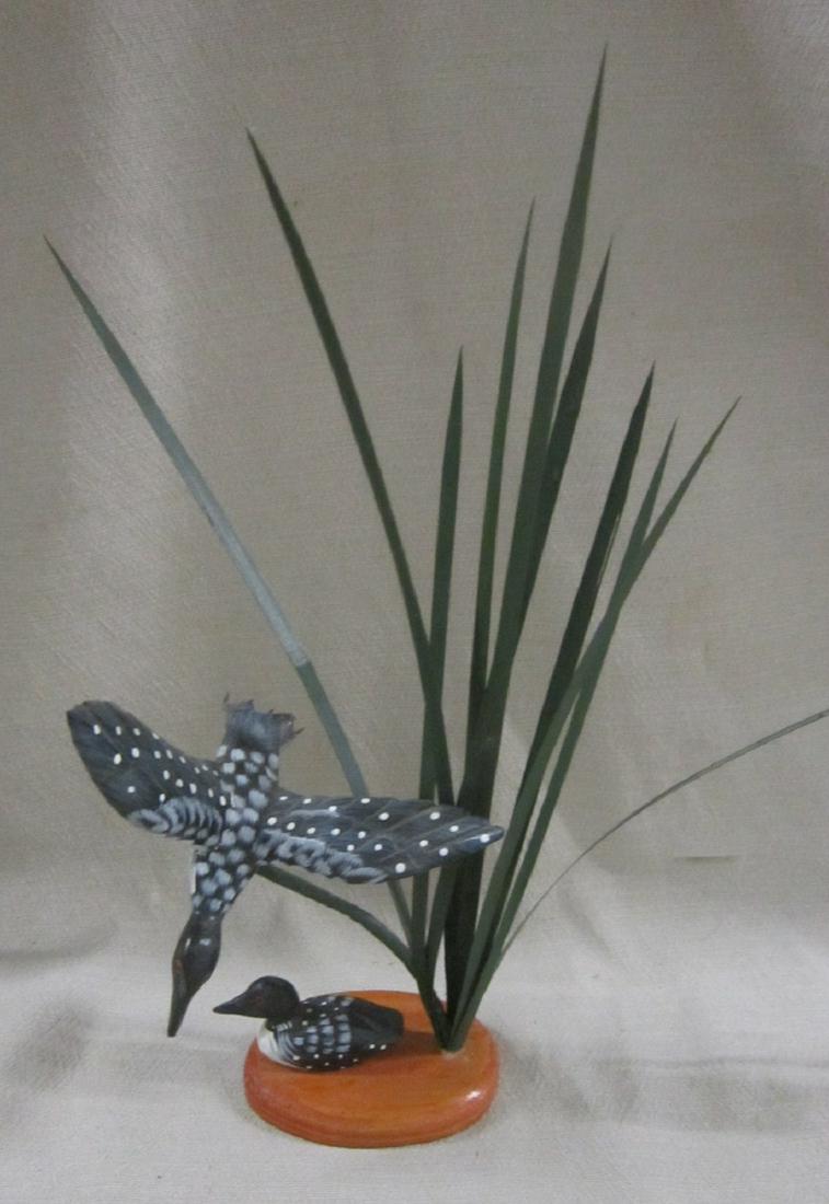 Marsh Ducks Carving (1 of 2)