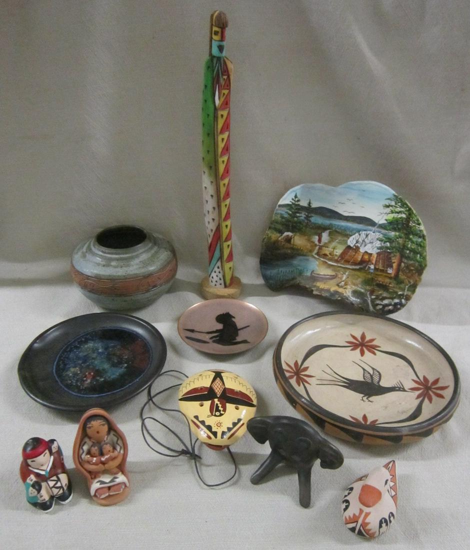 Assorted Native American Pottery & Other (1 of 18)
