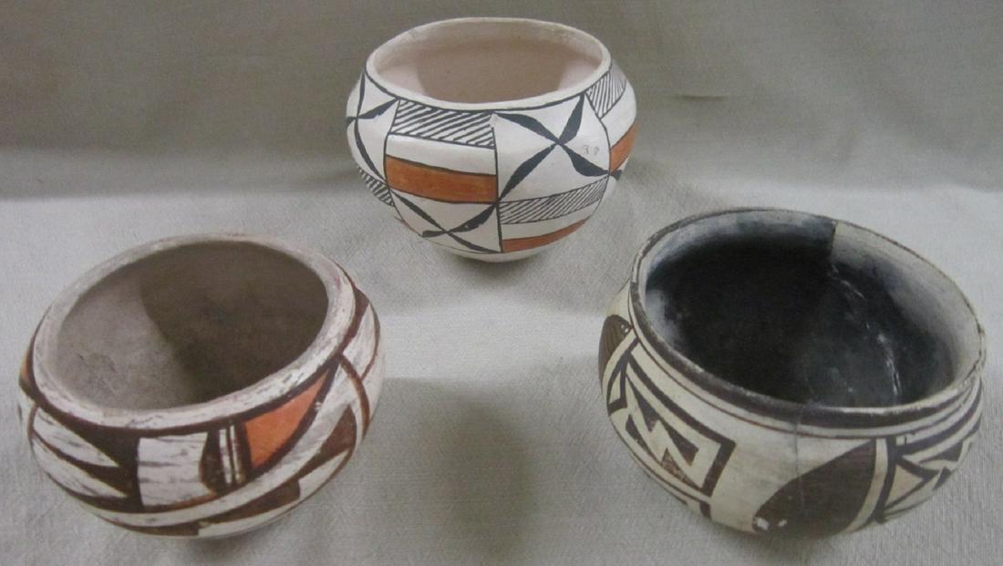 3 Acoma Pottery Pieces (1 of 10)