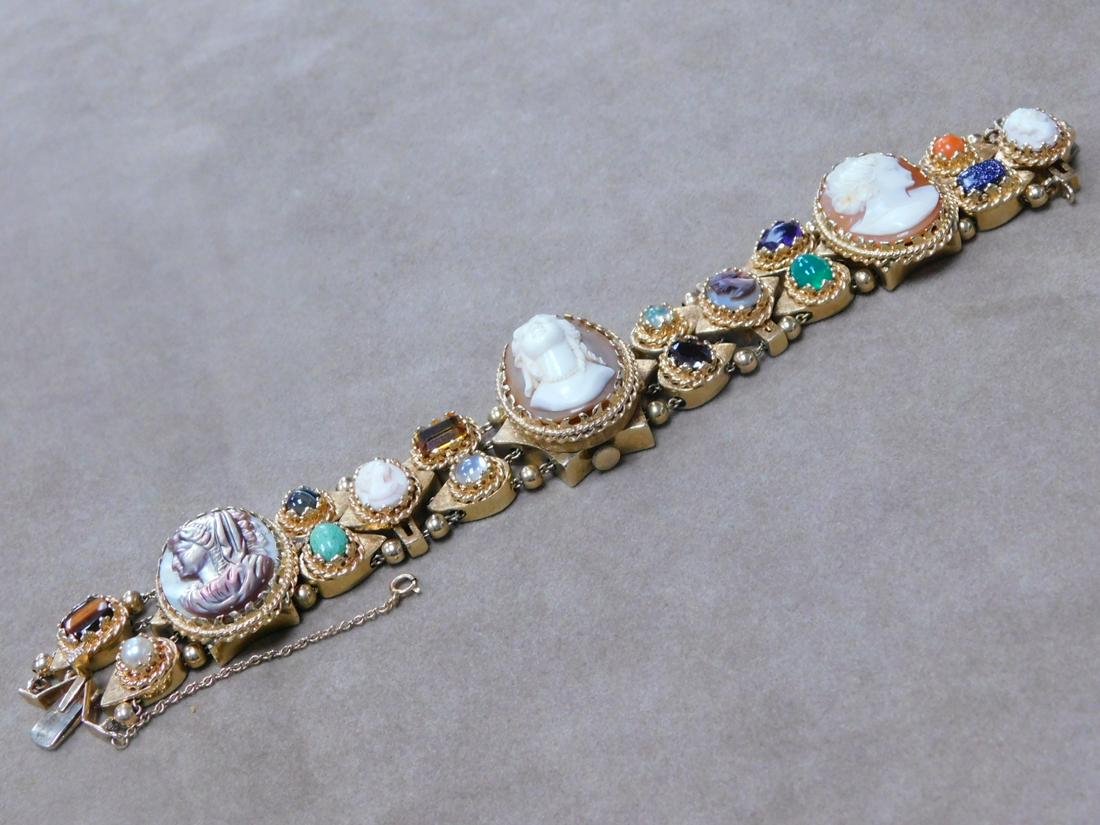 14K YG Slide Chain Wristwatch (1 of 8)