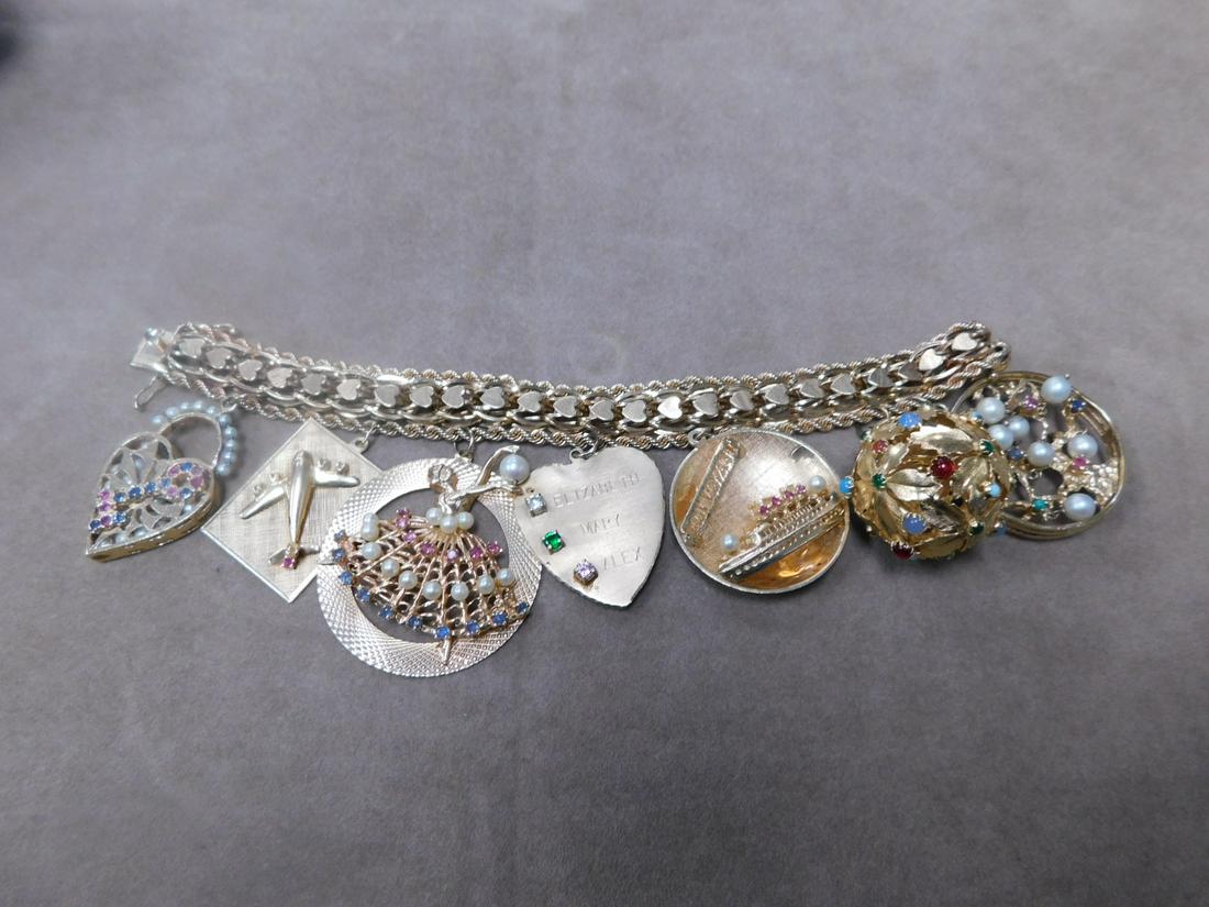 14k YG Chunky Charm Brecelet (1 of 8)