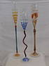 3 Art Glass Goblets