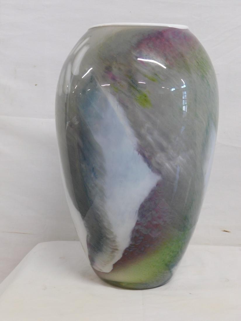 Contemporary Signed Art Glass Vase (1 of 3)