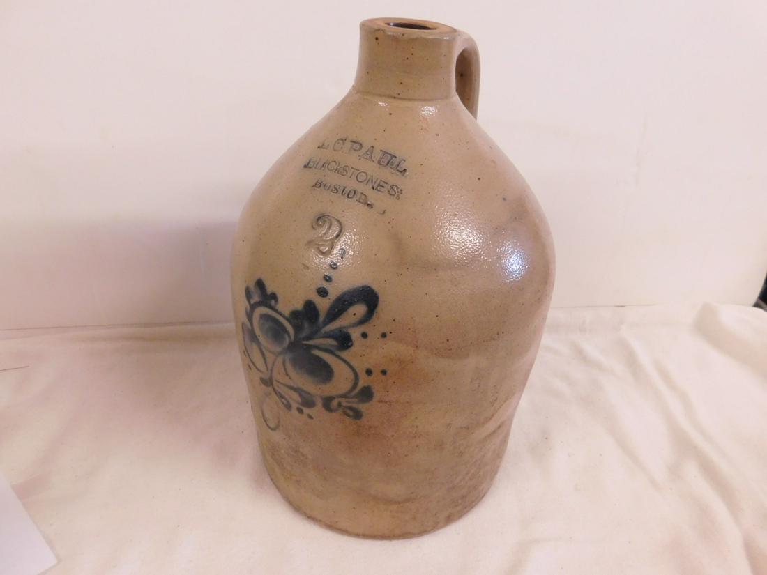 L.C. Paul Cobalt / Salt Glaze Jug (1 of 9)