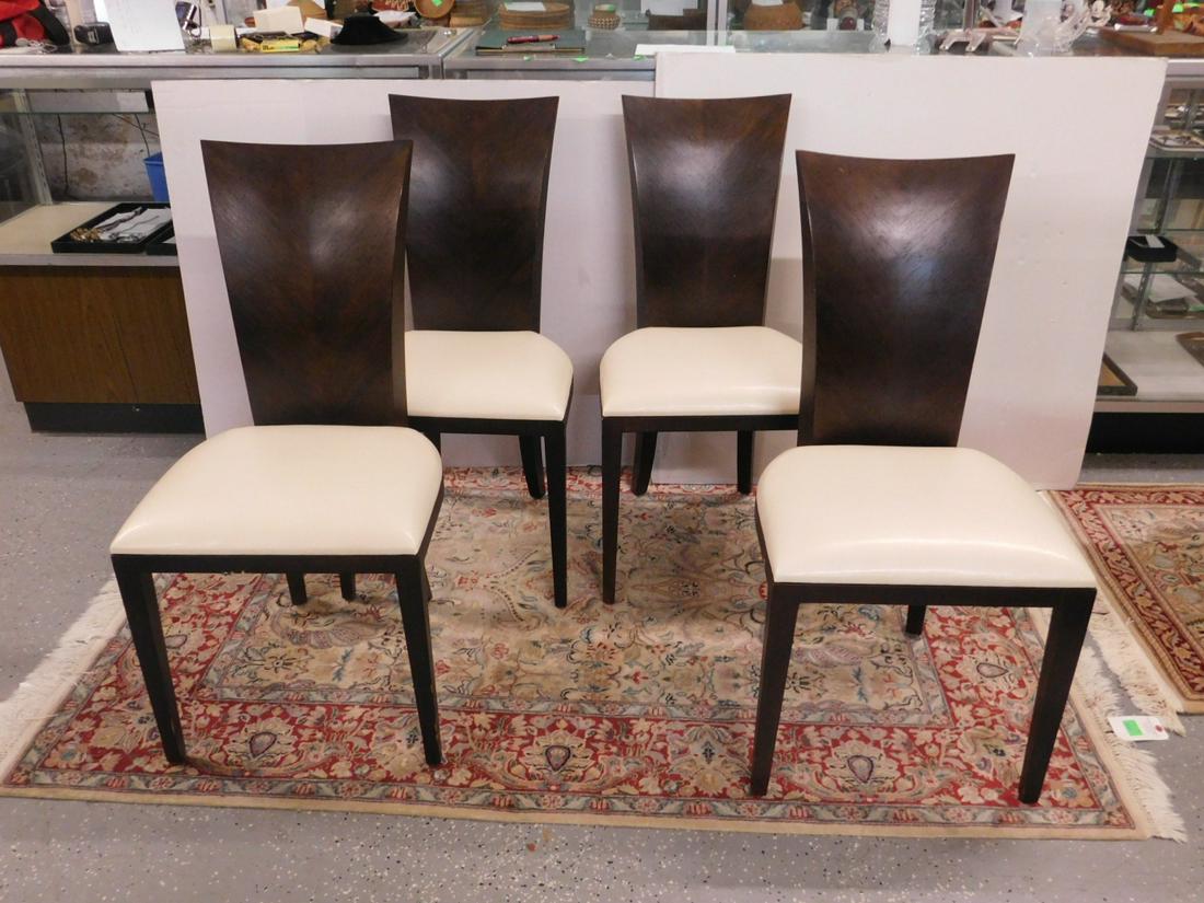 Set of 4 Designer Dining Room Chairs (1 of 9)