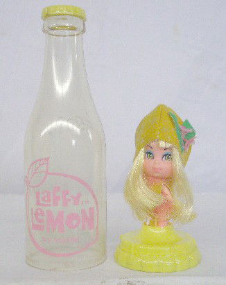 1967 Mattel Little Kiddles Doll: 1967 Mattel Inc. Little Kiddles Laffy Lemon doll. Condition: Very good with no damage.