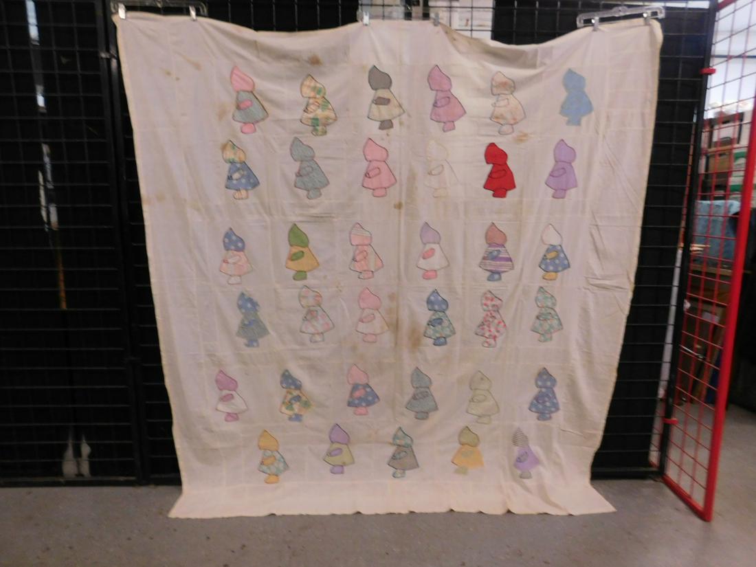 Vintage Sunbonnet Sue Quilt Top (1 of 8)