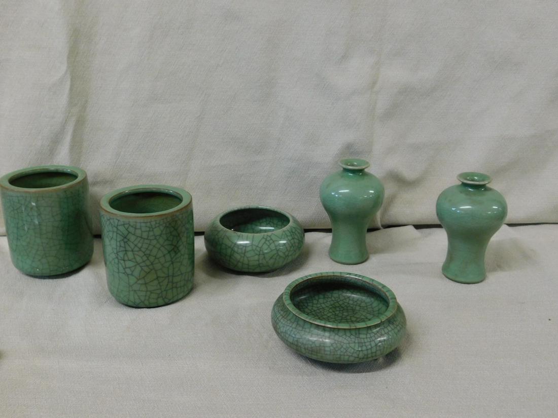 6 Chinese Vases & Bowls (1 of 1)