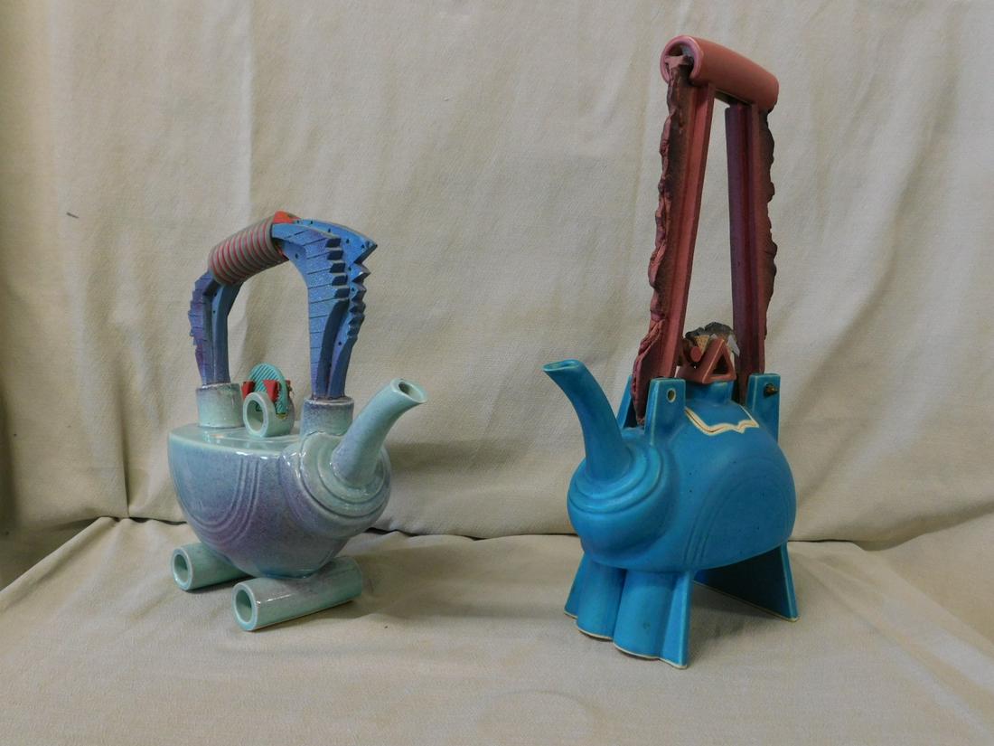 2 Art Pottery Tea Pots (1 of 8)