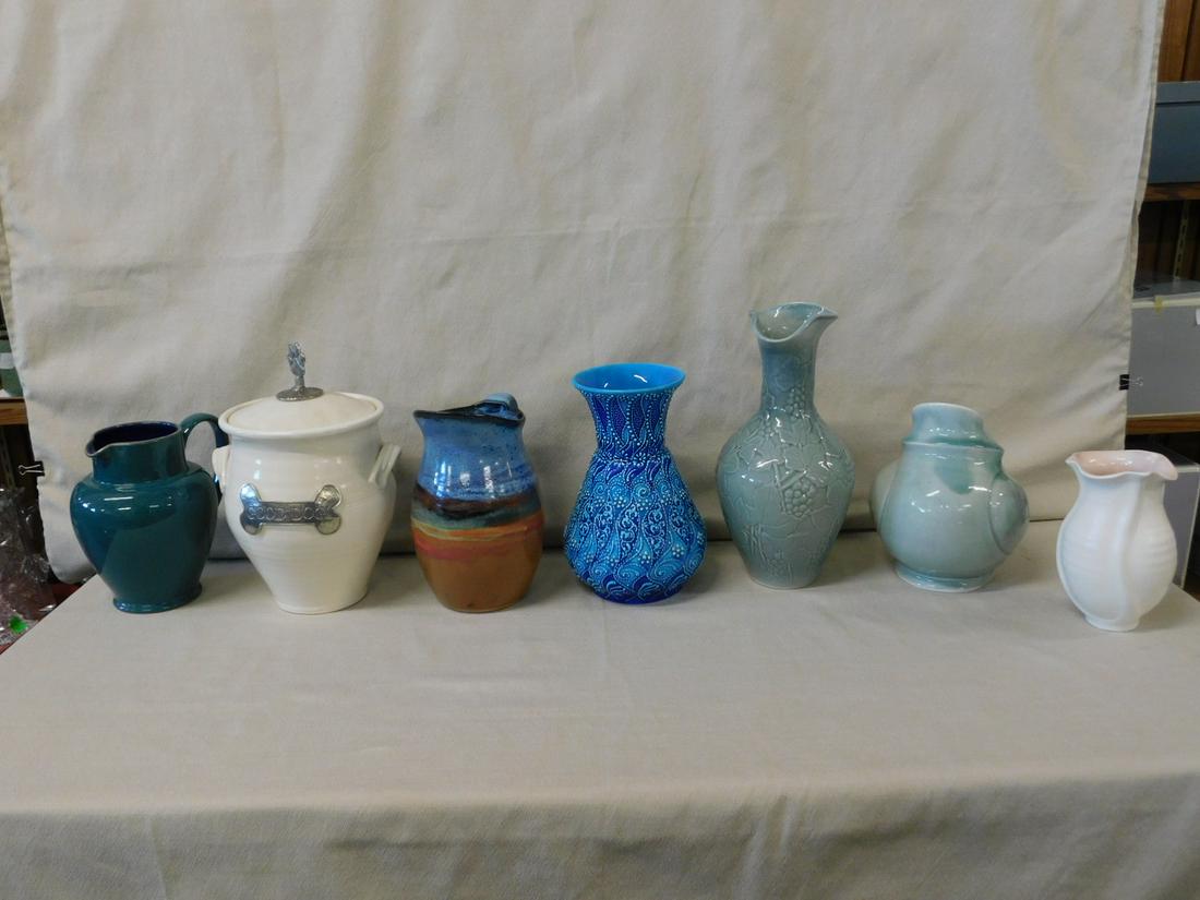 7 Art Pottery Pieces (1 of 4)
