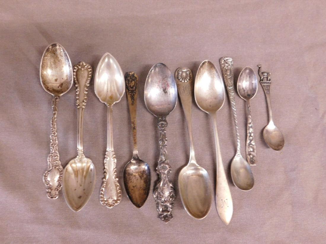 10 Sterling Silver Teaspoons (1 of 4)