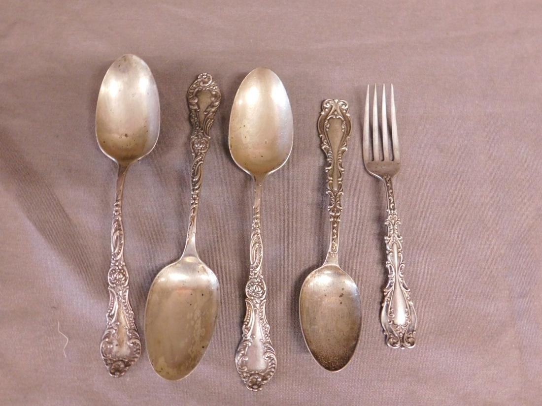 Sterling Table Spoons & Fork (1 of 4)