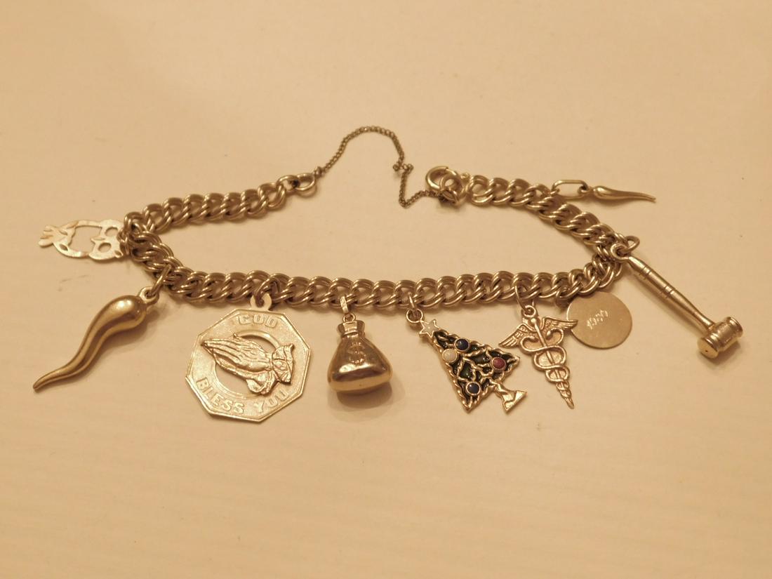 14k YG Charm Bracelet (1 of 3)