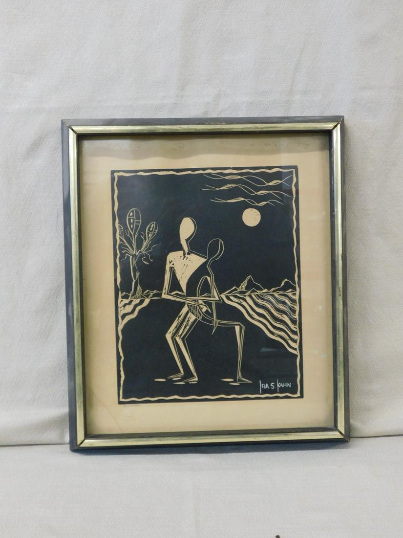 Ira S. Kahn Woodcut (1 of 1)