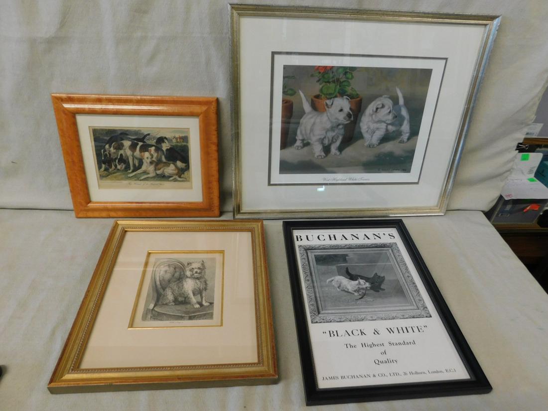 4 Framed Dog Pictures (1 of 5)