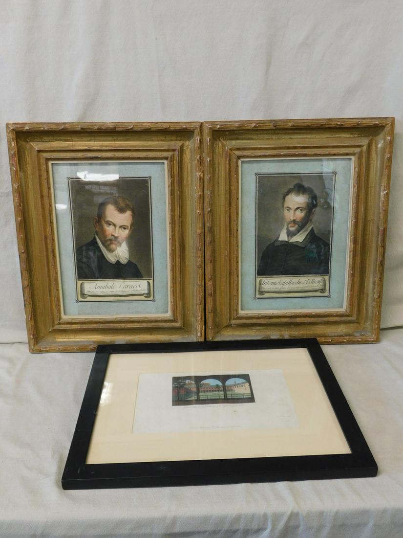 (3) 17th & 18th C Engravings (1 of 13)