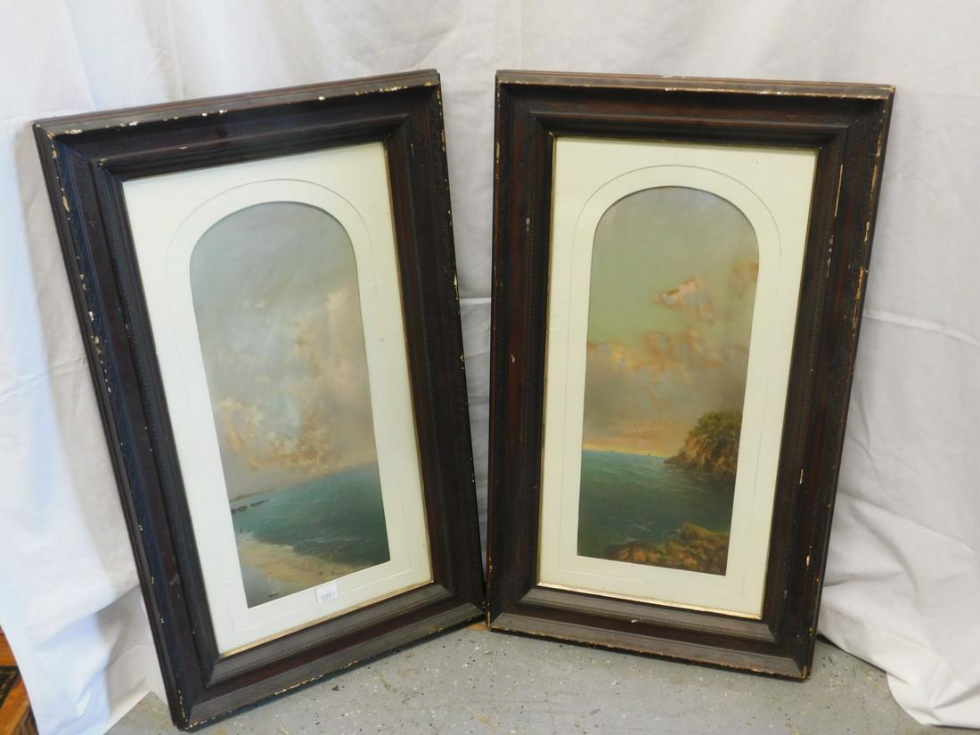Pr Victorian Pastel Seascape Paintings (1 of 3)