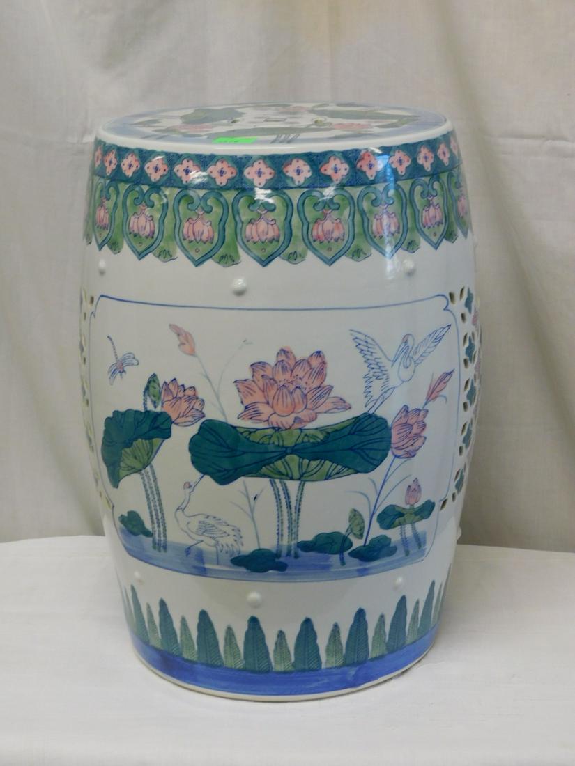 Chinese Porcelain Garden Stool (1 of 5)