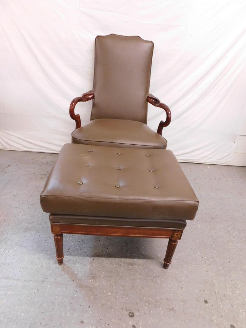 Arm Chair & Ottoman (1 of 10)