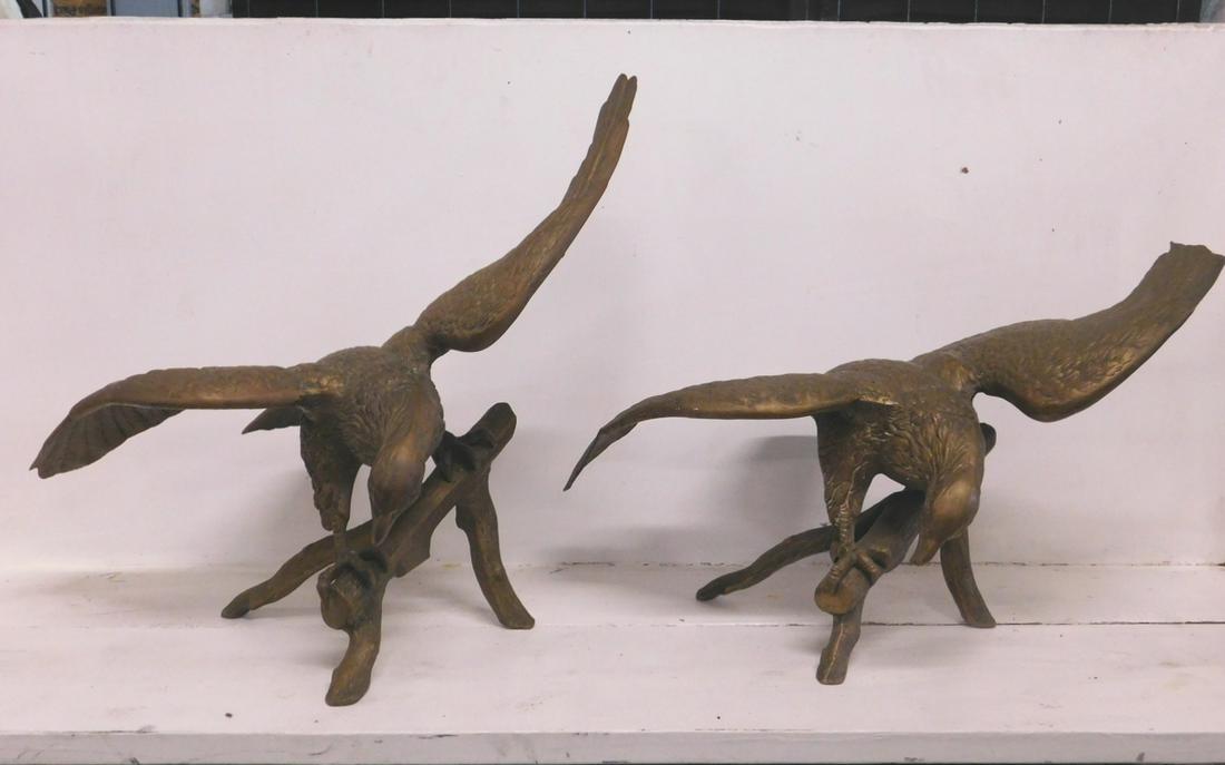 2 Brass Eagle Sculptures (1 of 5)