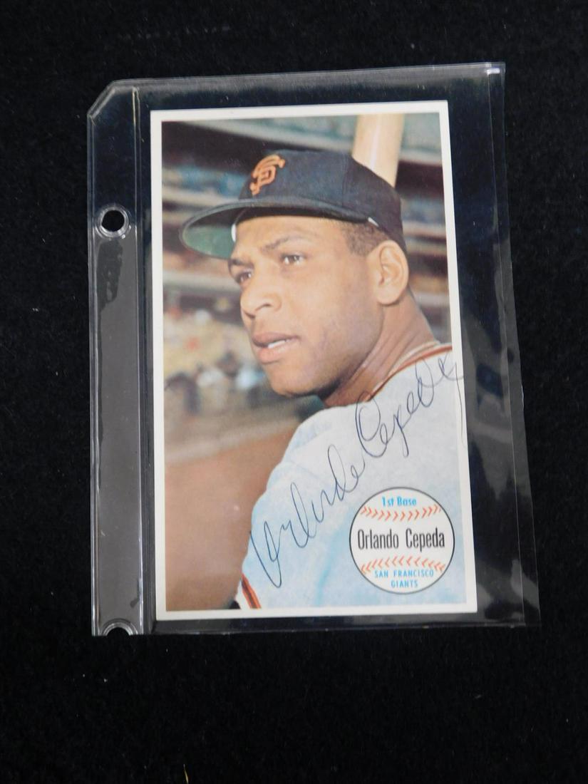 O. Cepeda Signed 1964 Topps Giant Card (1 of 3)