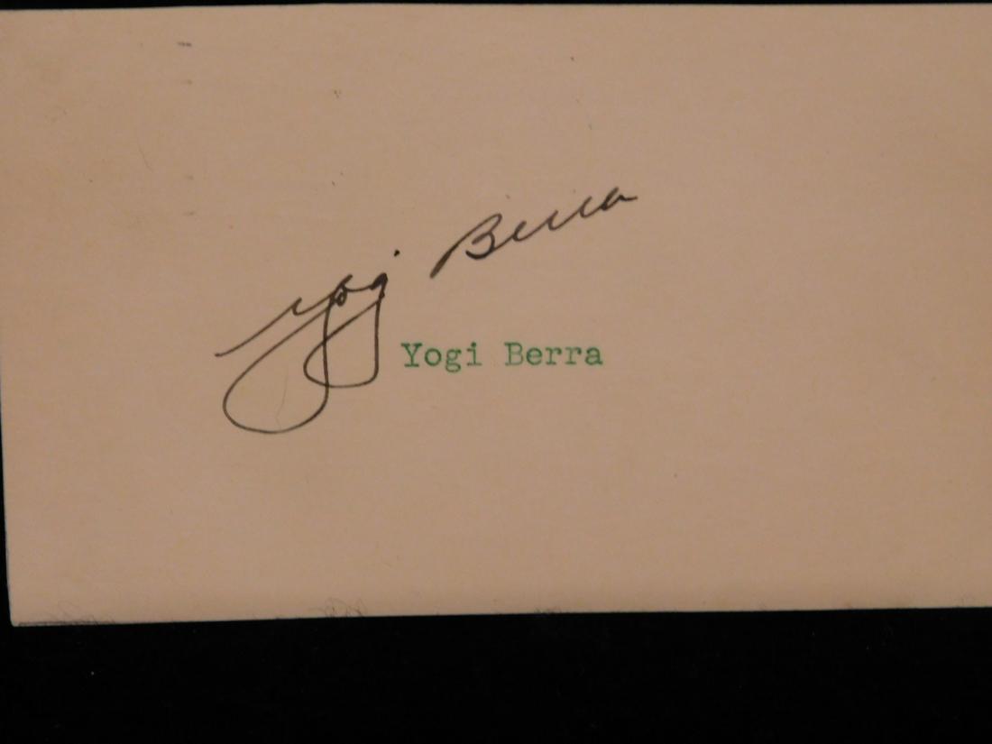 Yogi Berra Autographed Postcard (1 of 2)