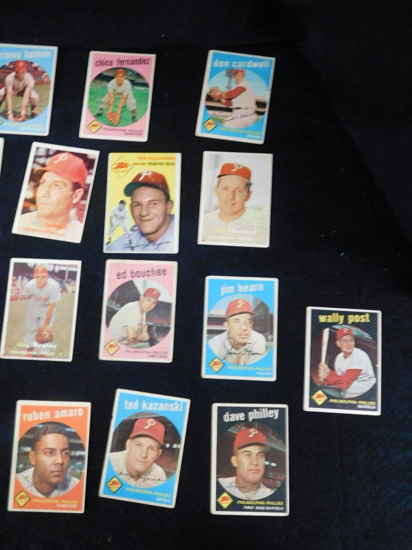 1950s Topps Phillies Baseball Cards (1 of 6)