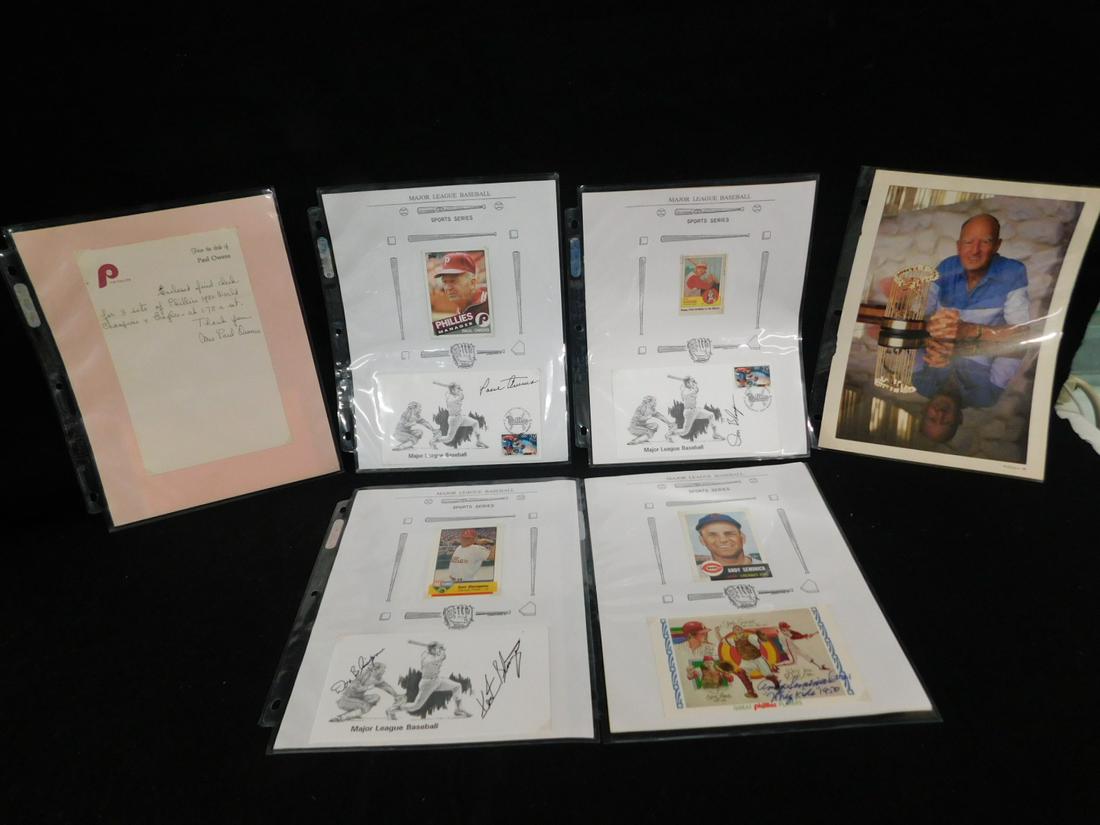 Signed Phillies & Other Covers & Postcard (1 of 5)