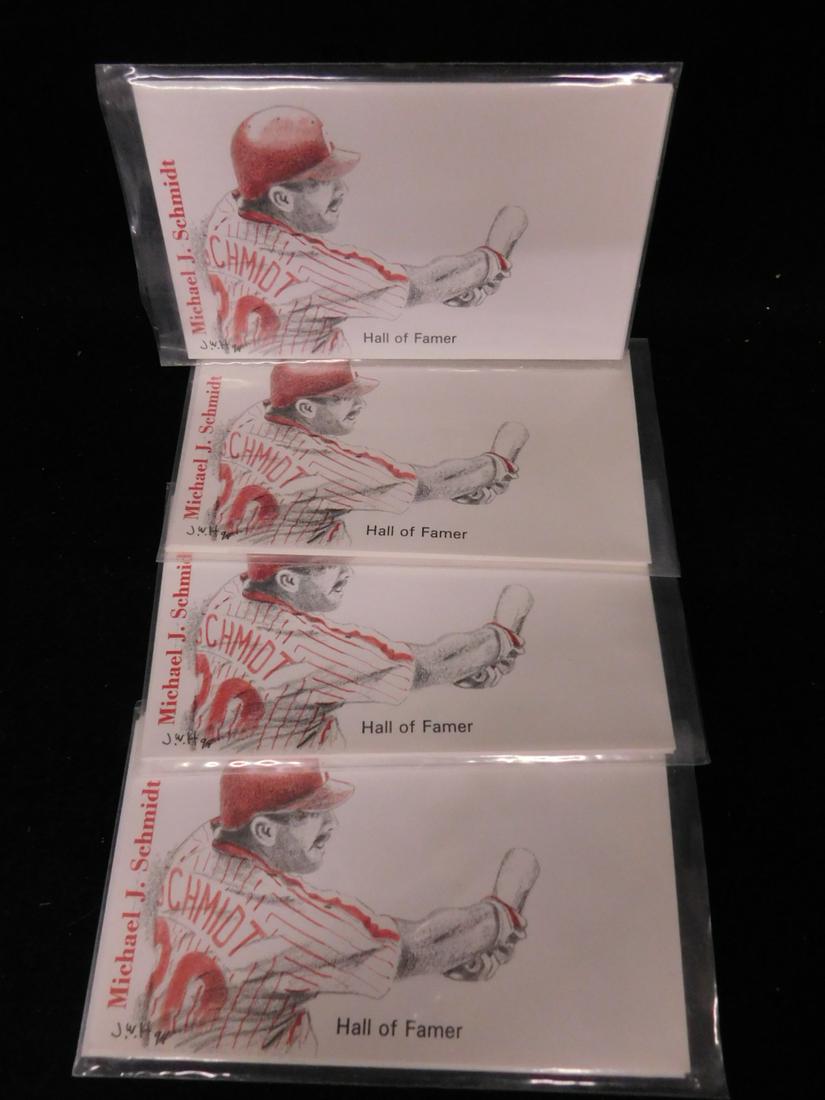 4 Sets of Phila Hall of Fame Cacheted Envelopes (1 of 1)