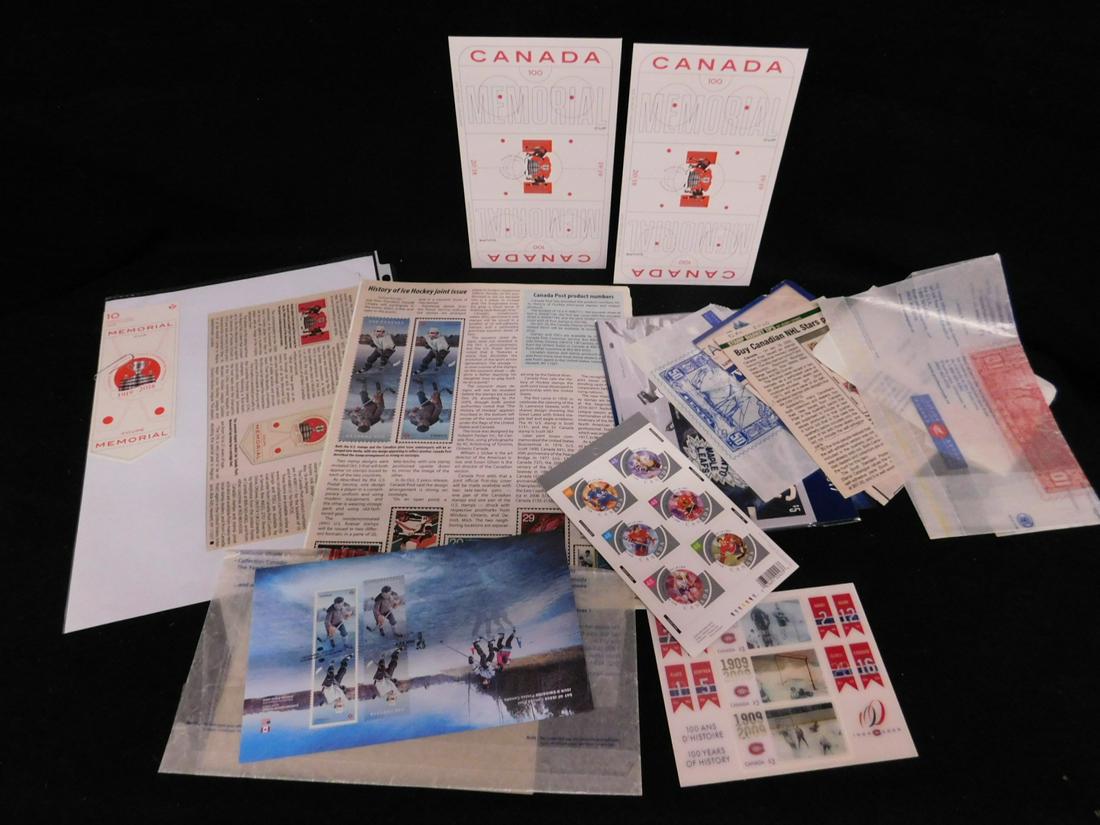 Canadian Hockey Stamped & Other (1 of 6)