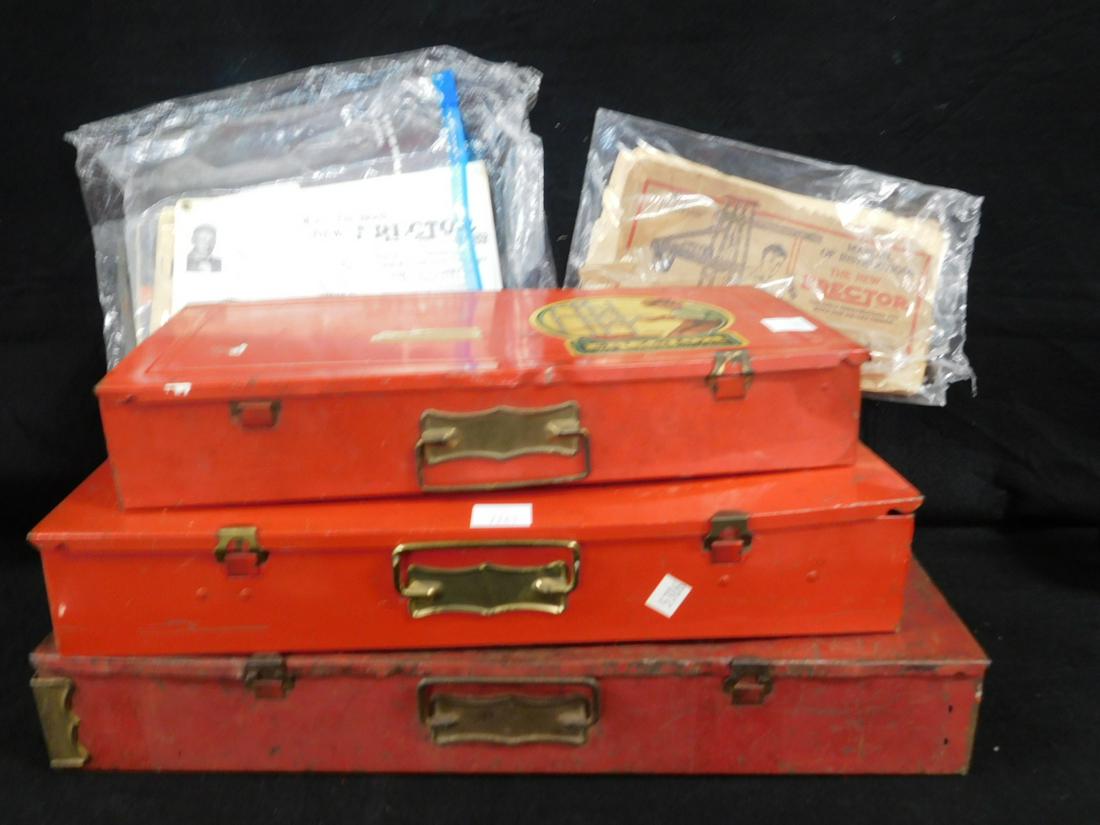 3 Gilbert Erector Toy Sets, Manuals & Catalogs (1 of 11)