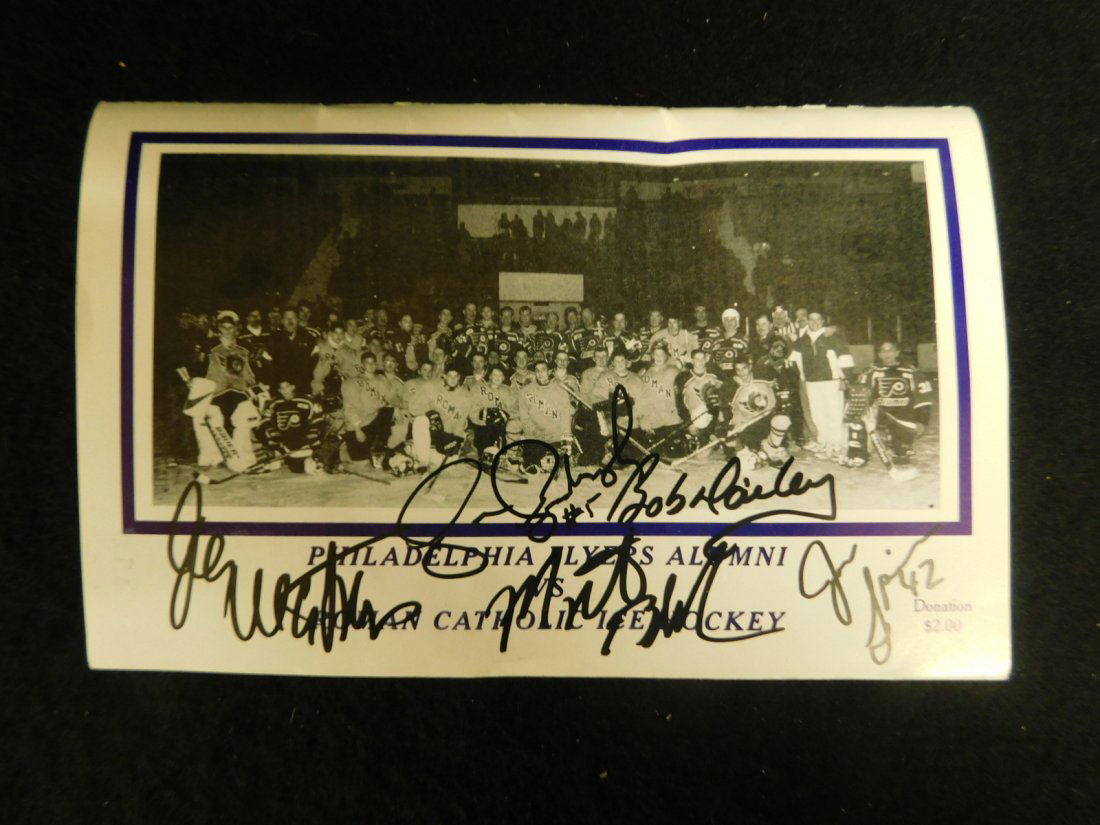 Phila. Flyers Alumni signed program (1 of 3)