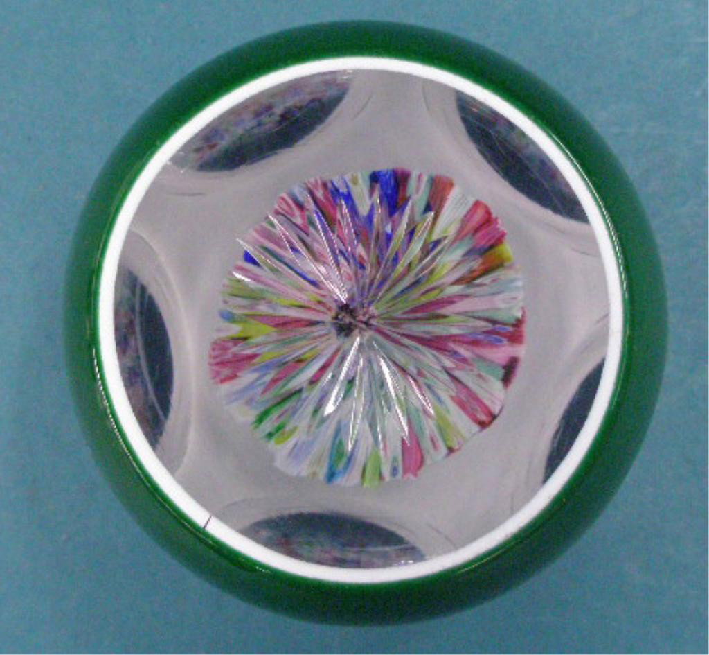 St. Louis Faceted Crystal Mushroom Paperweight - 3
