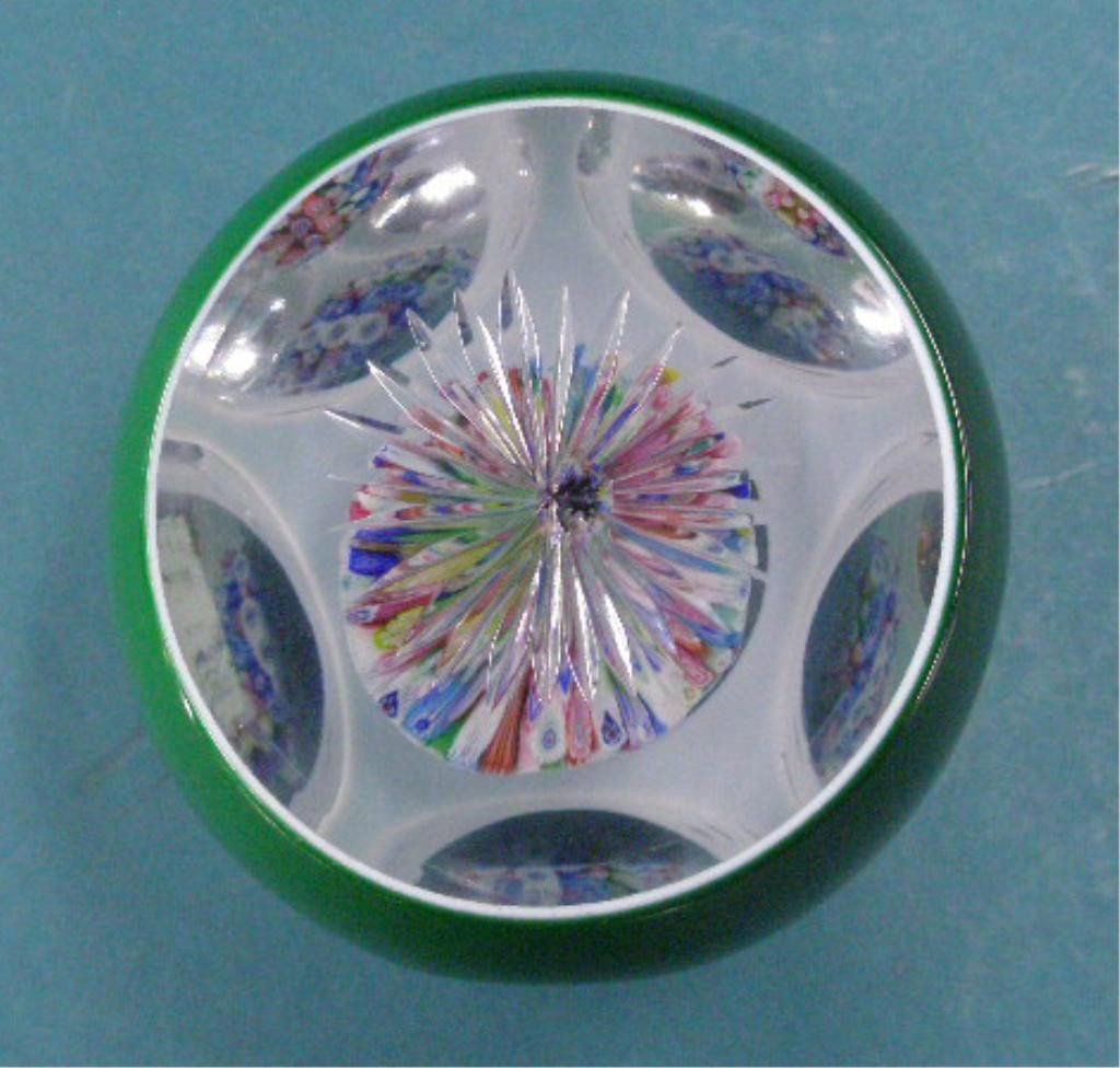 St. Louis Faceted Crystal Mushroom Paperweight - 3