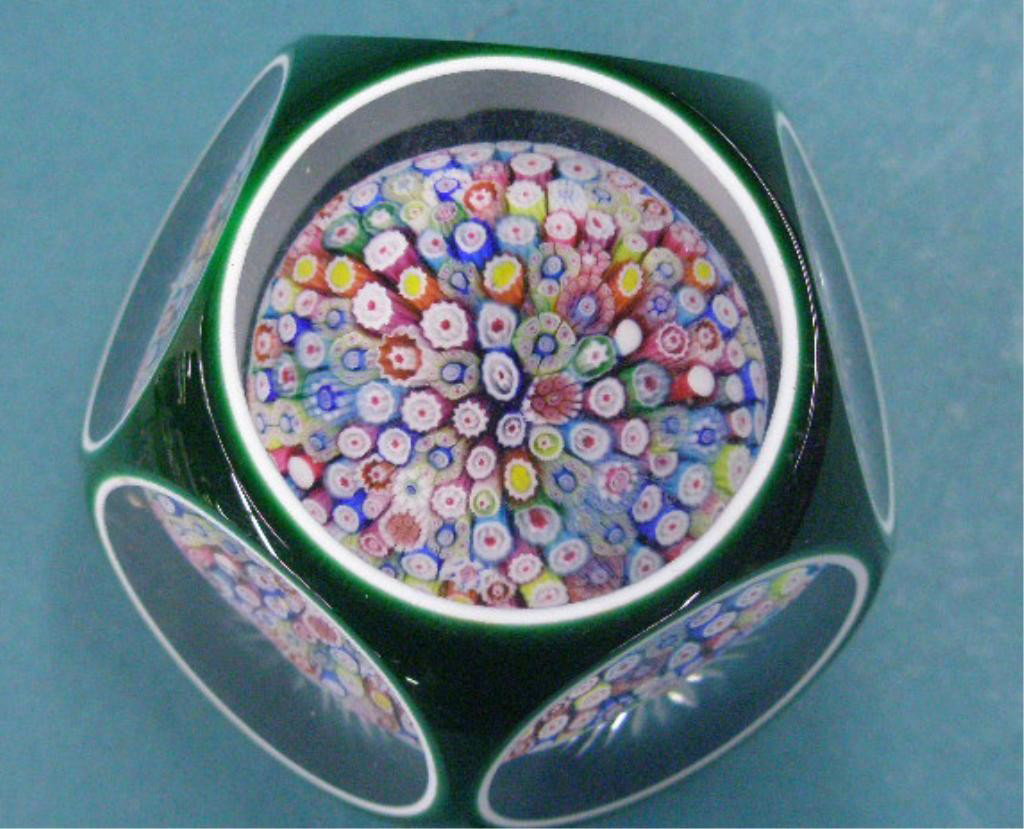 St. Louis Faceted Crystal Mushroom Paperweight - 2