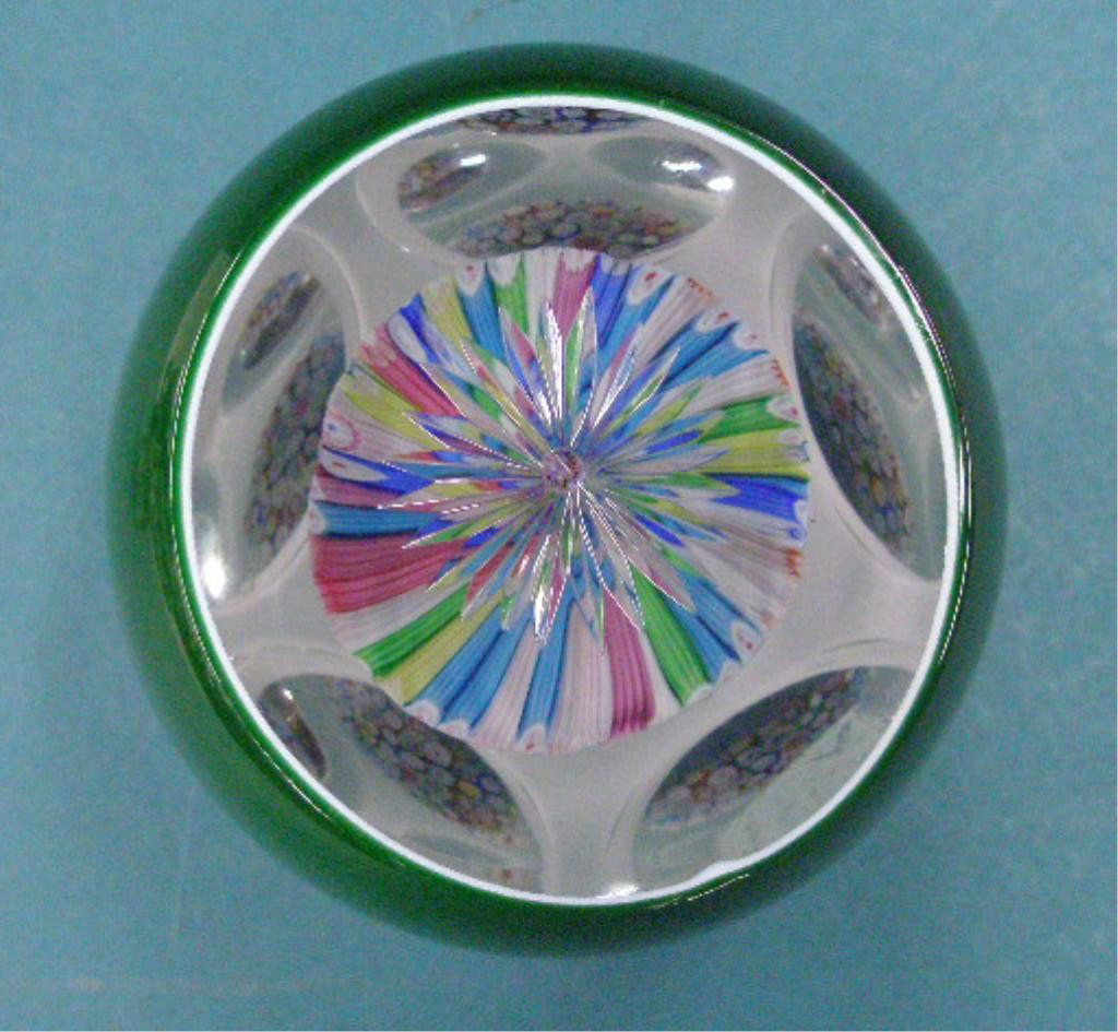 St. Louis Faceted Crystal Mushroom Paperweight - 3