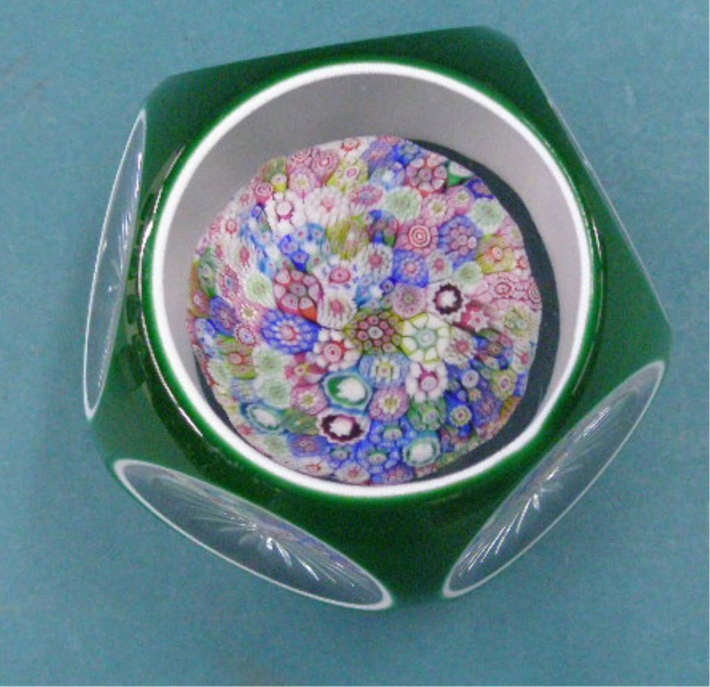 St. Louis Faceted Crystal Mushroom Paperweight - 2