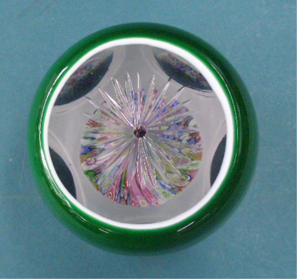St. Louis Faceted Crystal Mushroom Paperweight - 3
