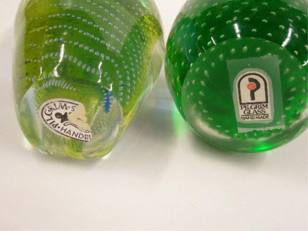 Pilgrim Glass Owl Paperweights - 3