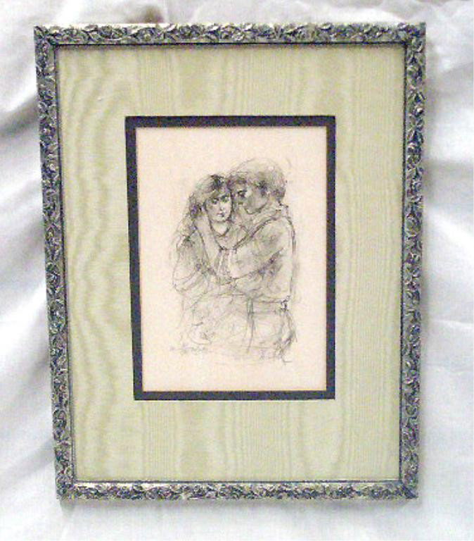 Edna Hibel Colored Lithograph