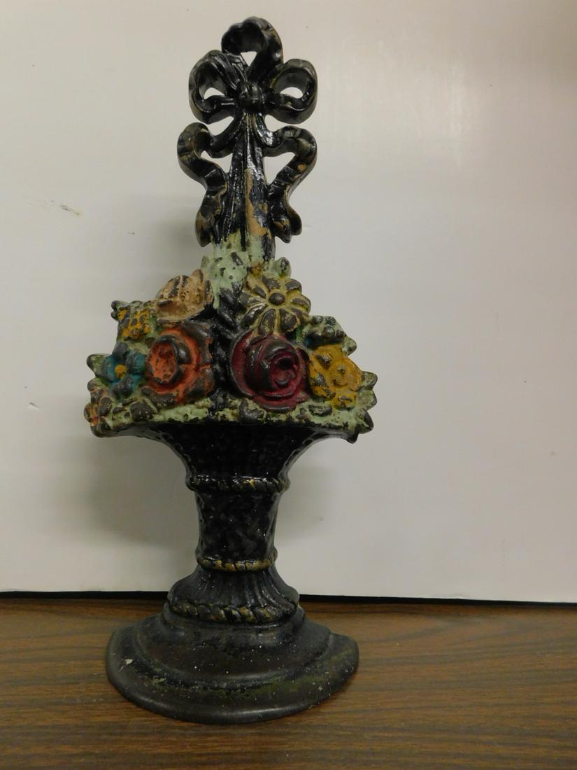 Large Floral Basket Door Stop (1 of 5)