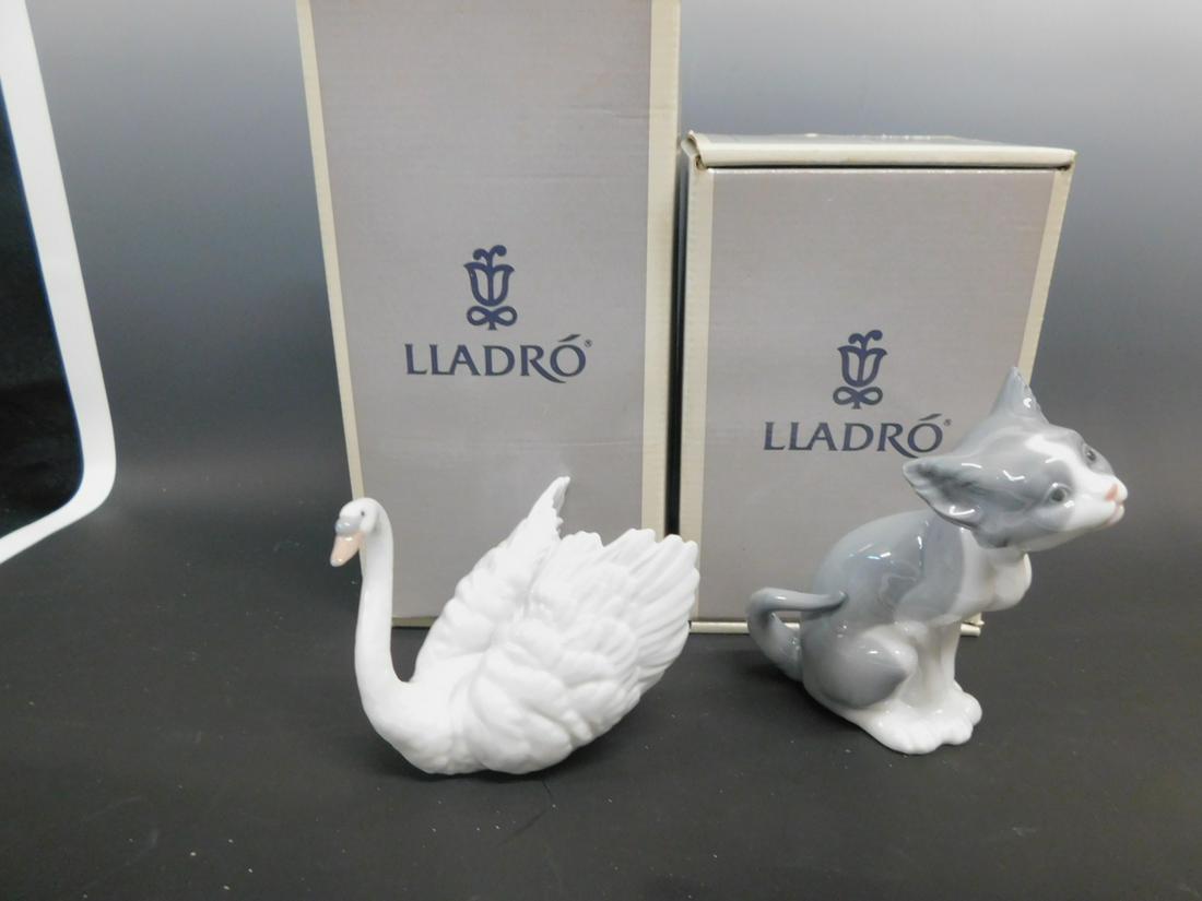 2 Lladro Figures, Cat & Swan (1 of 6)
