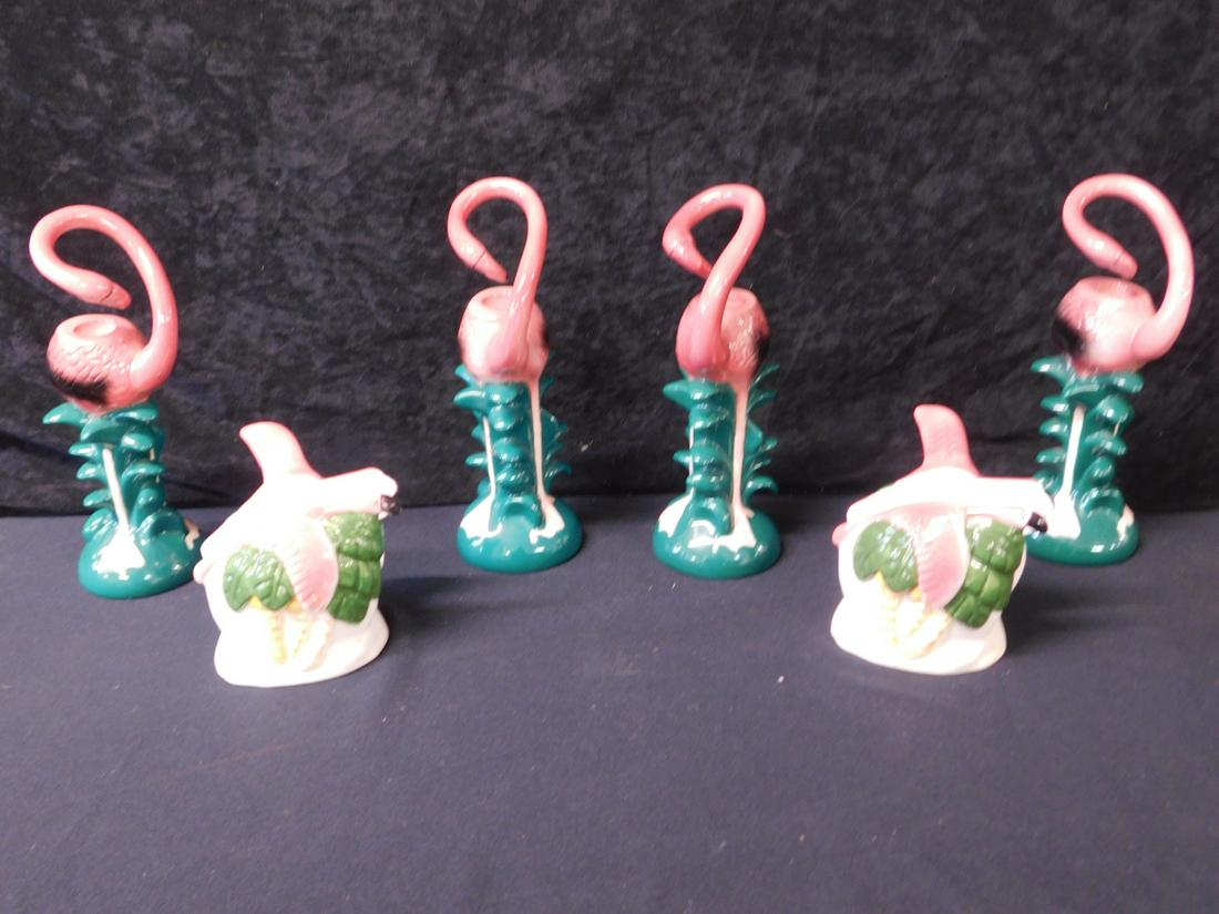Flamingo Candlesticks, etc. (1 of 6)