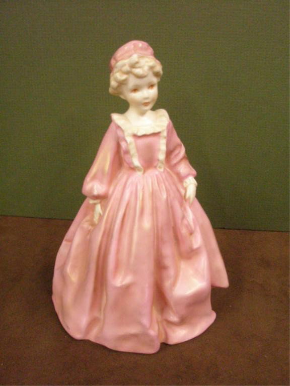 Royal Worcester Grandmother's Dress Figure: Royal Worcester porcelain #3081 "Grandmother's Dress" 6 1/2" figure.