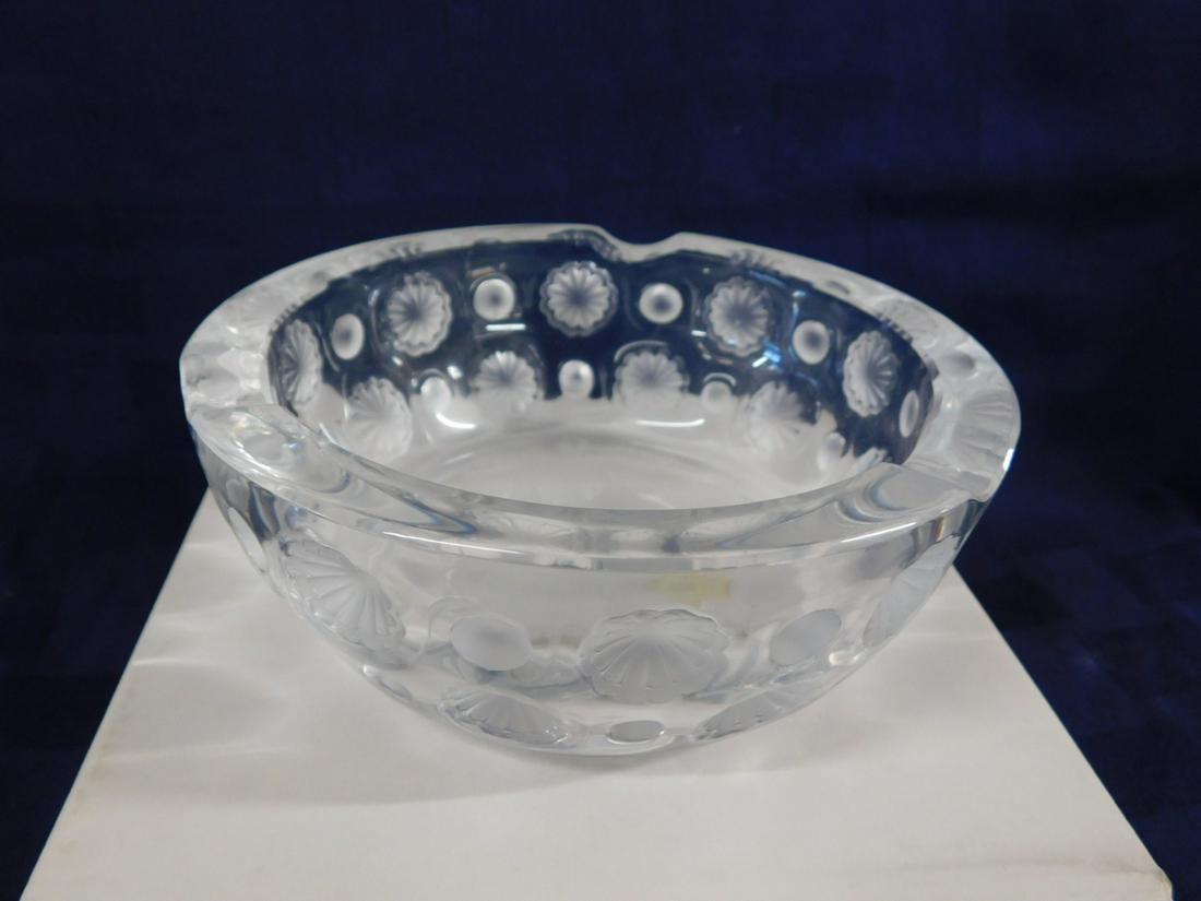 Lalique Tokyo Ashtray, #10739: Lalique Tokyo Ashtray, #10739. CONDITION: Vintage, new in box.
