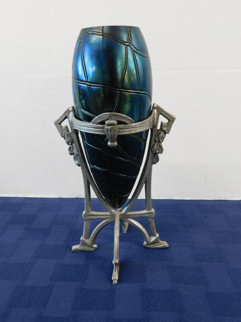Loetz Vase on Stand (1 of 6)