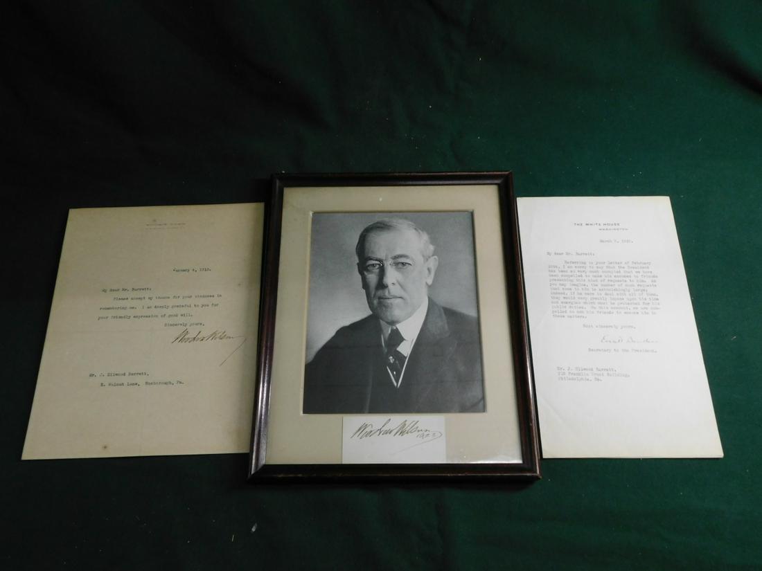 Woodrow Wilson Signed Ephemera (1 of 5)