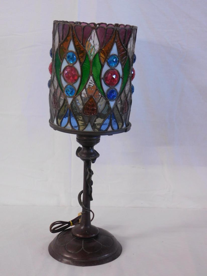 Stained Glass / Bronze Lamp (1 of 5)
