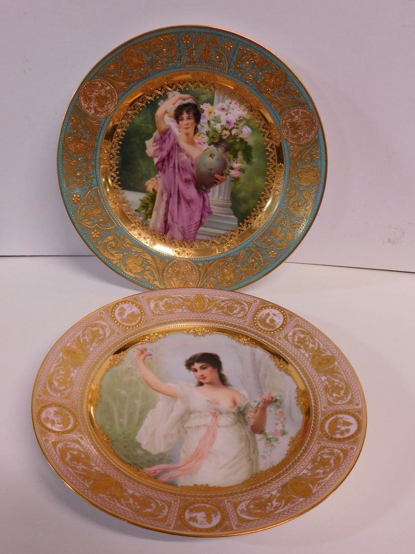 2 Royal Vienna Portrait Plates (1 of 5)