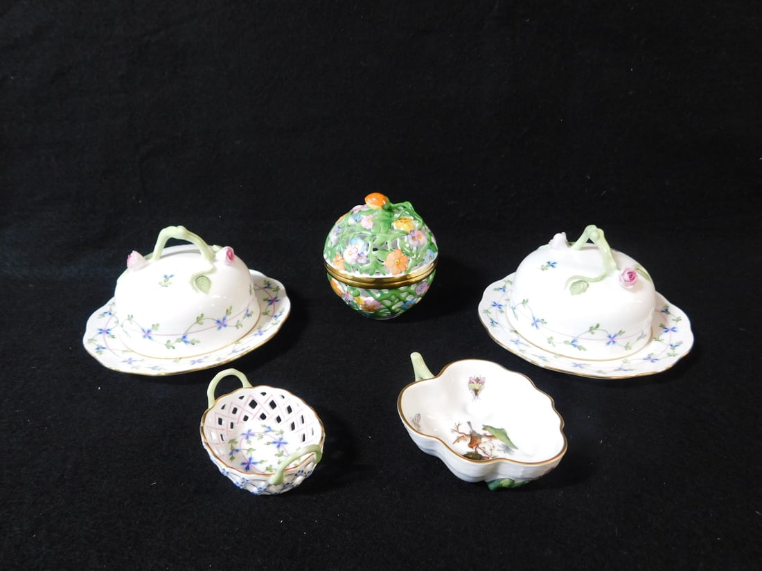 5 Herend Tableware Pieces (1 of 7)